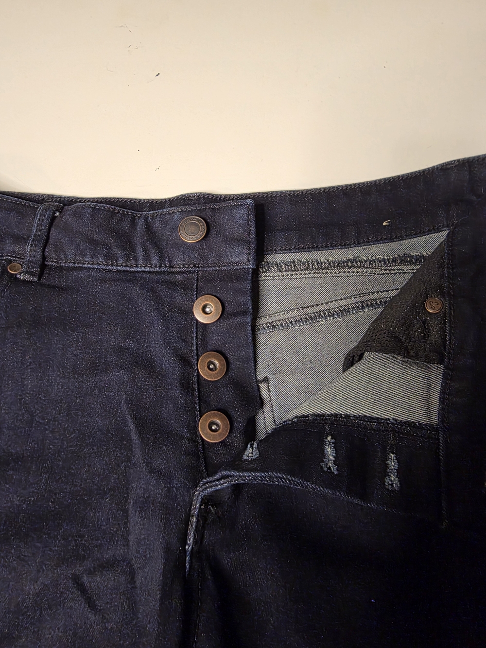 PRANA Womens Dark Blue Button-Fly Jeans Sz 8/29
